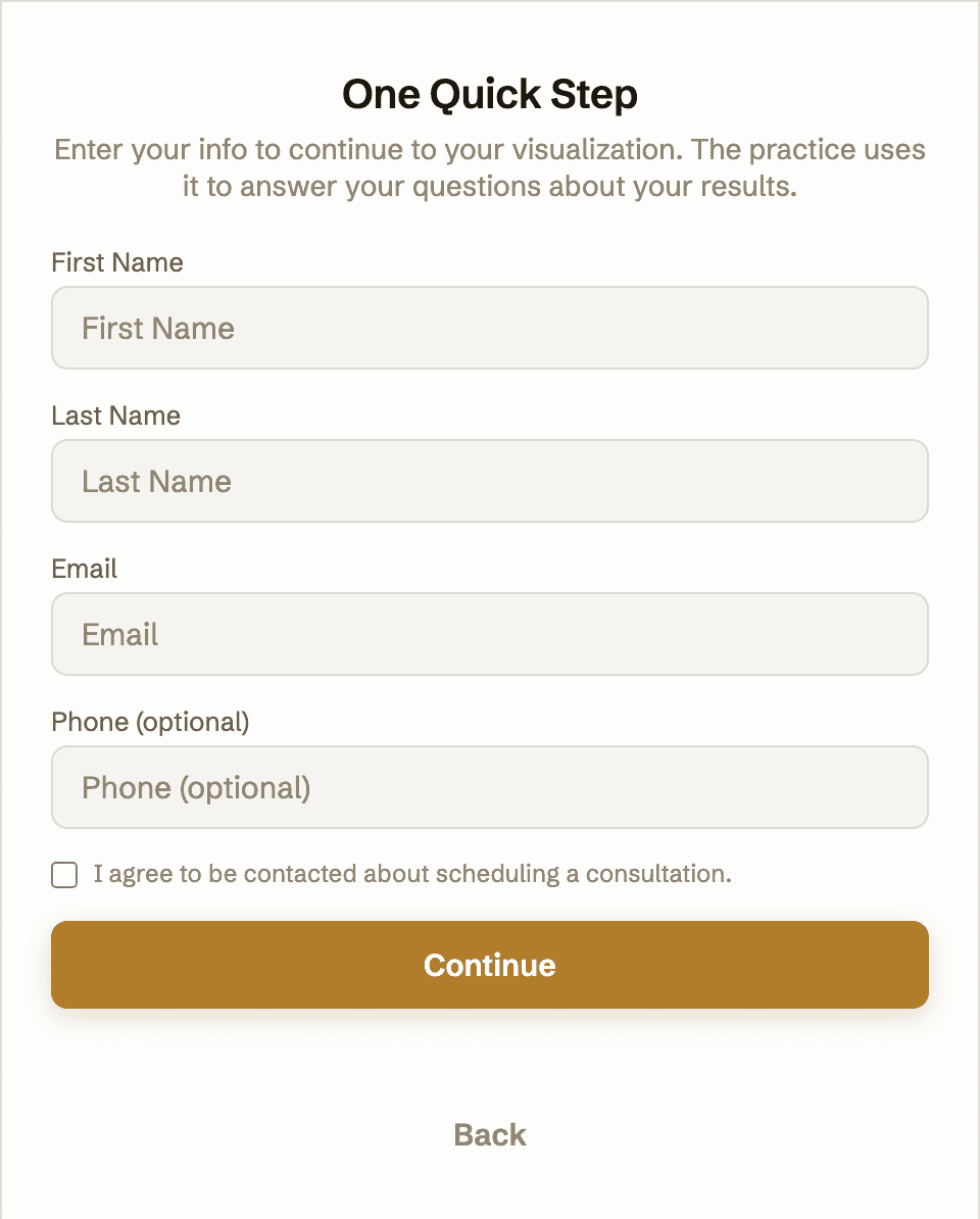 The lead step in light mode with a bronze brand color