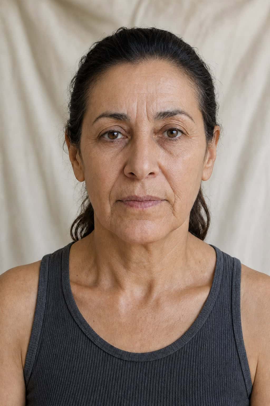 AI fractional CO2 laser preview of the same computer-generated face, rendered by PreviewMD